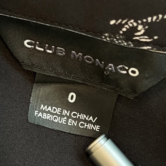 NWOT Club Monaco Islynn Faux Wrap Floral Print Midi Dress Long Sleeve Black 0 - Picture 7 of 11